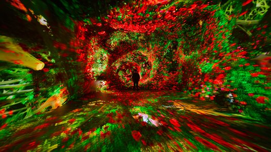 Absen adds LED floor and walls to Dataland AI art museum
