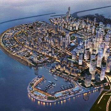 Aerial Shot of Sri Lanka Colombo Port City
