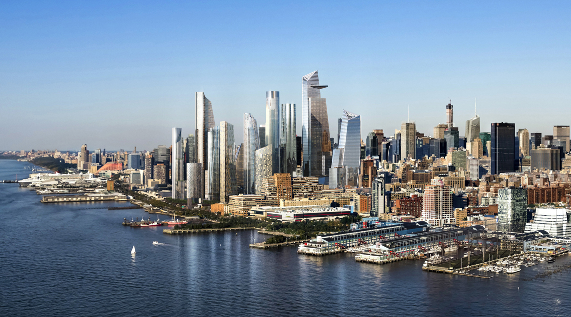 New York City Skyline with Hudson Yards