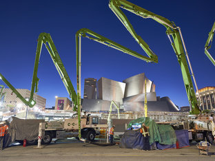 The Grand LA Construction Site, Mat Pour