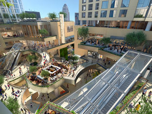 The Grand Center Plaza Daytime View