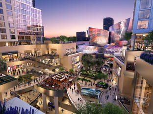 The Grand Center Plaza Evening View